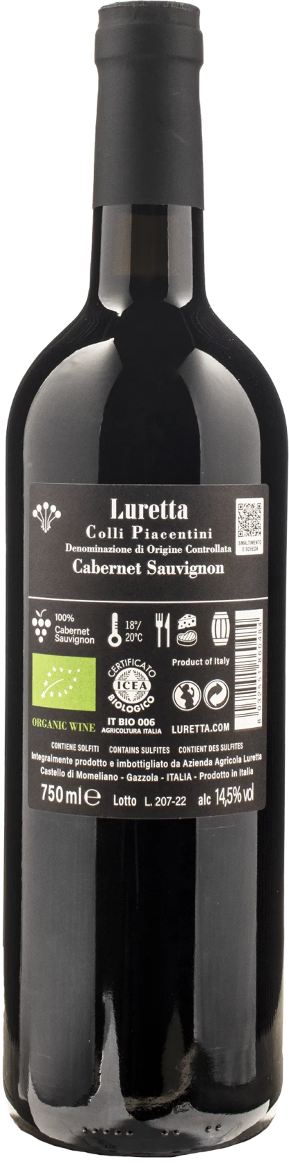 Luretta Colli Piacentini Cabernet Sauvignon Corbeau 2018 - immagine 2