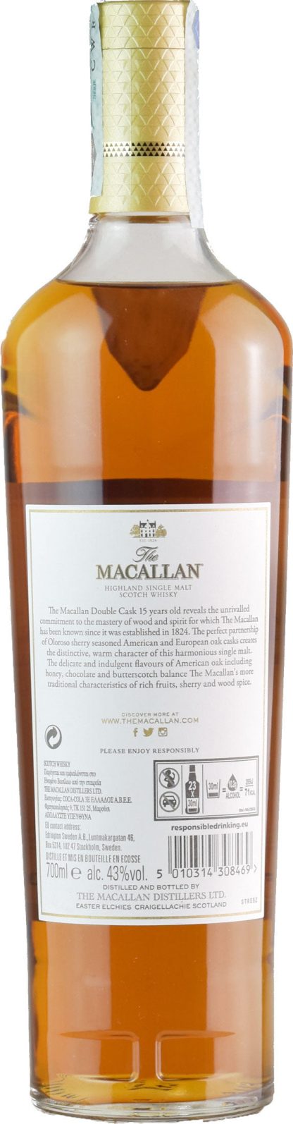 The Macallan Scotch Whisky Double Cask 15 Y.O. - immagine 2