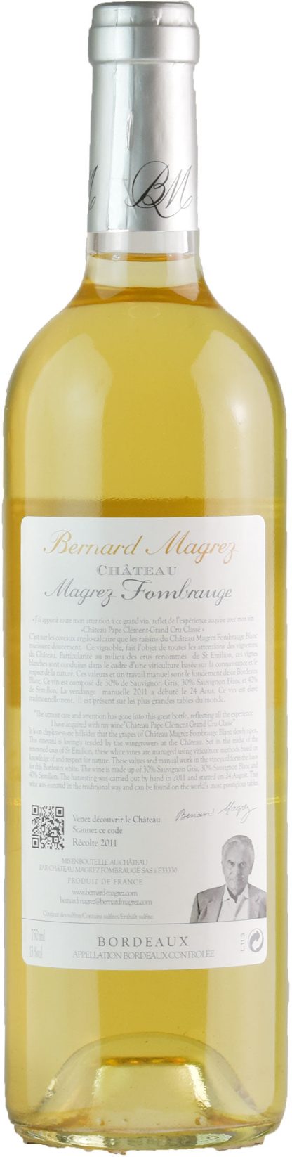 Magrez Fombrauge Bordeaux Blanc 2011 - immagine 2