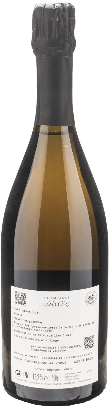 Maillart Champagne Les Coupes 1er Cru Pinot Noir Franc de Pied 2018 - immagine 2