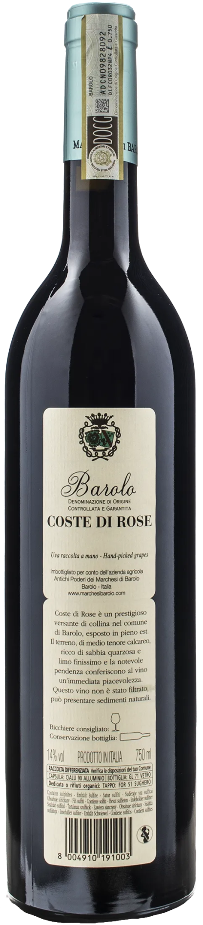 Marchesi di Barolo Barolo Coste di Rose 2018 - immagine 2