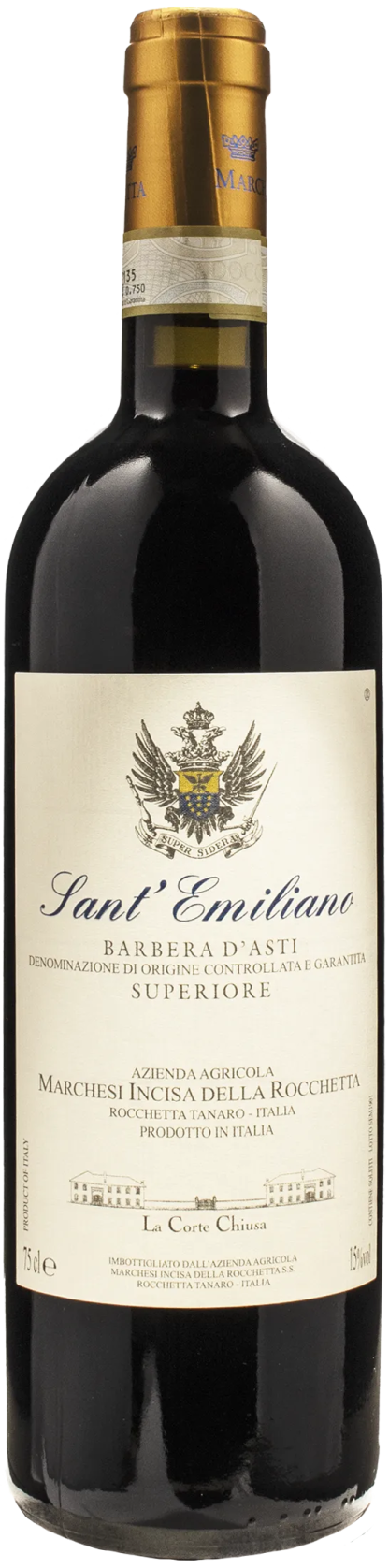 Marchesi Incisa della Rocchetta Barbera d'Asti Superiore Sant'Emiliano 2019