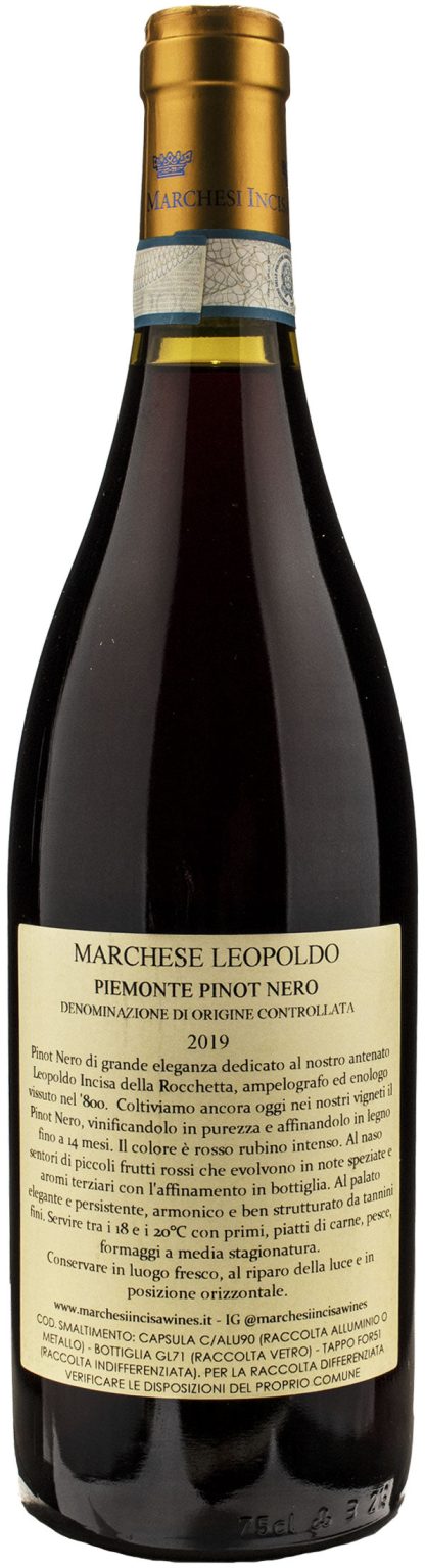 Marchesi Incisa della Rocchetta Pinot Nero Marchese Leopoldo 2019 - immagine 2