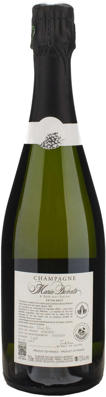 Marie Demets Champagne Blanc de Noir Tradition Extra Brut - immagine 2