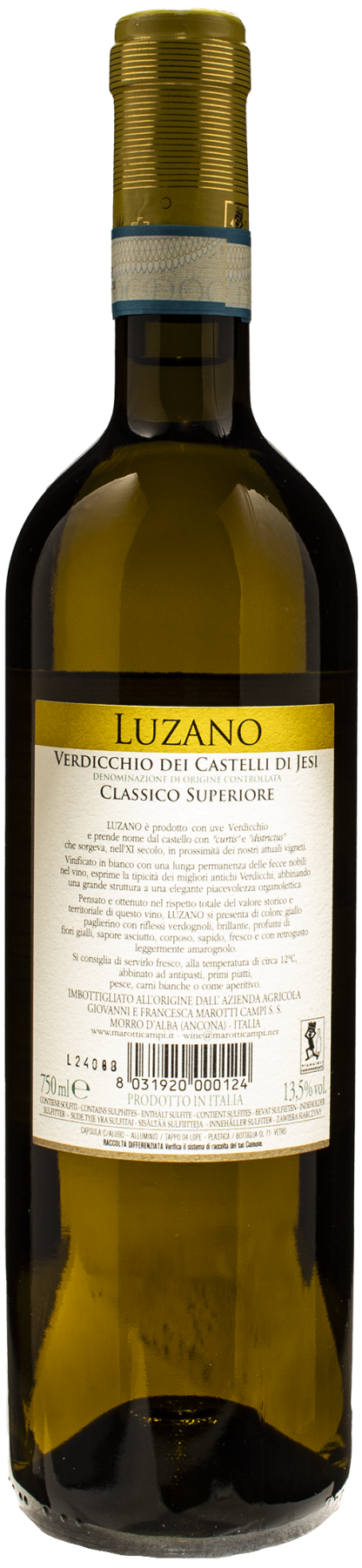 Marotti Campi Verdicchio dei Castelli di Jesi Classico Superiore Luzano 2023 - immagine 2