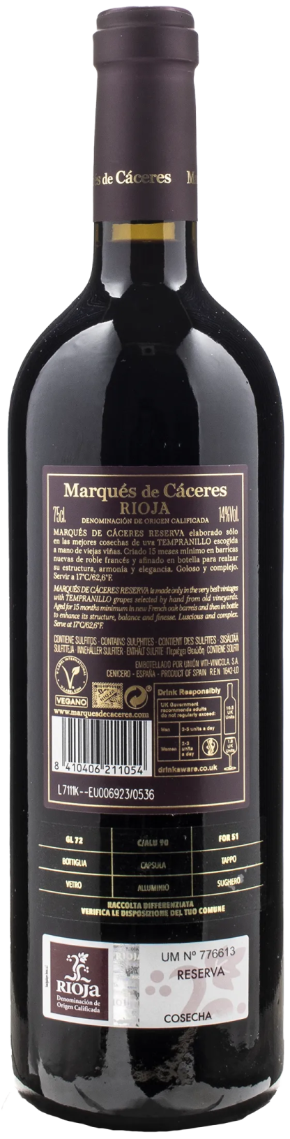 Marqués de Càceres Rioja Reserva 2018 - immagine 2