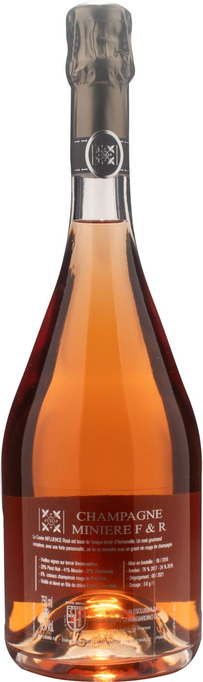 Minière F&R Champagne Influence Rosé Cuvèe Brut - immagine 2