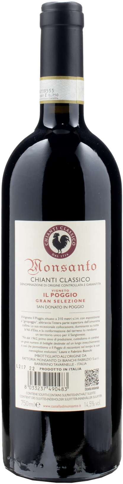 Castello di Monsanto Chianti Classico Gran Selezione Il Poggio 2019 - immagine 2