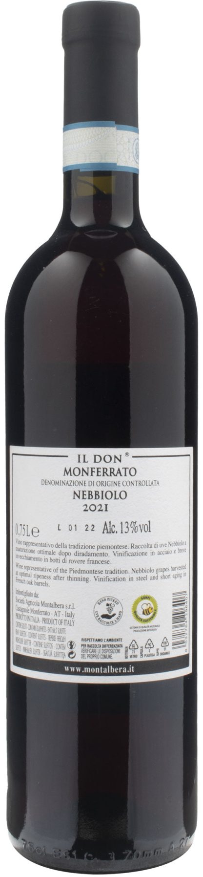 Montalbera Nebbiolo Il Don 2021 - immagine 2