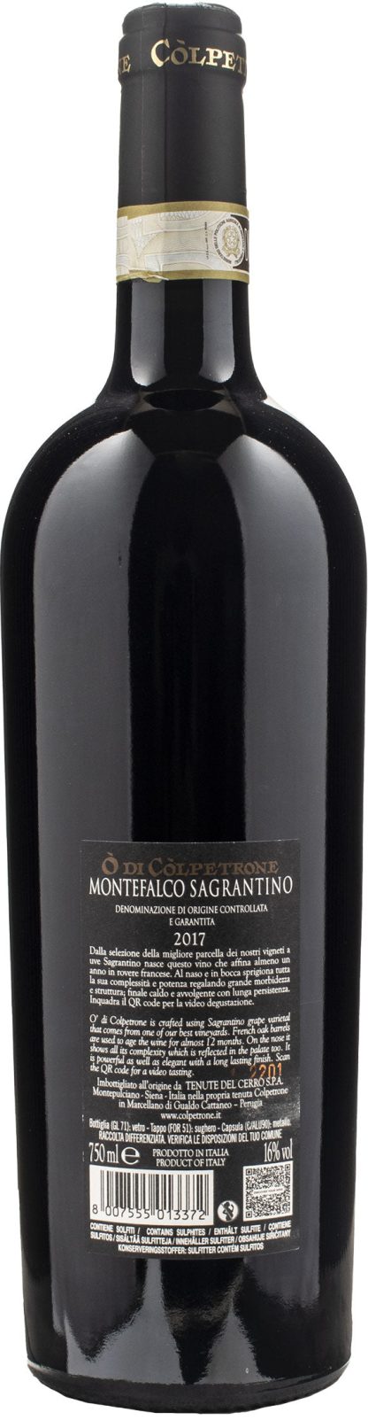 Montefalco Sagrantino O' di Còlpetrone 2017 - immagine 2