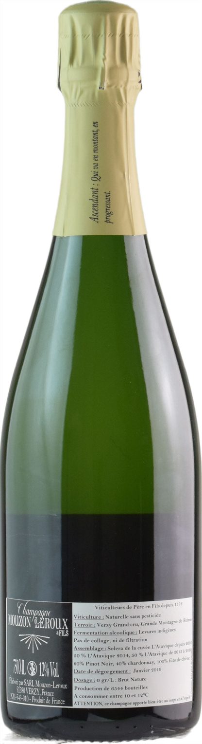 Mouzon-Leroux Champagne Grand Cru L'Ascendant Solera Brut Nature - immagine 2