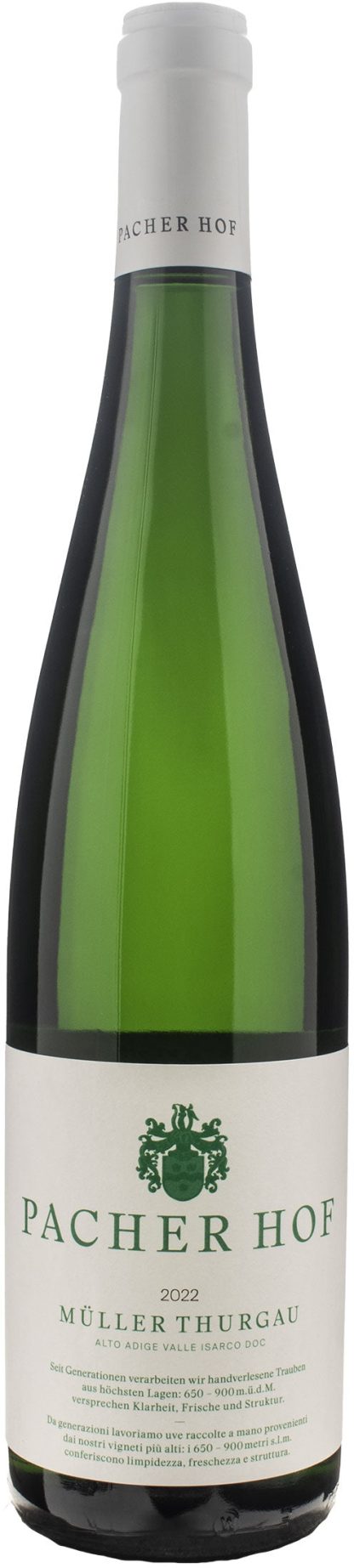 Pacher Hof Valle Isarco Muller Thurgau 2022