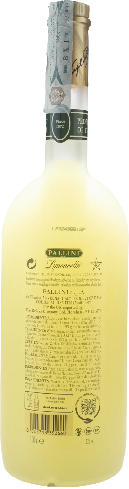 Pallini Limoncello 1L - immagine 2