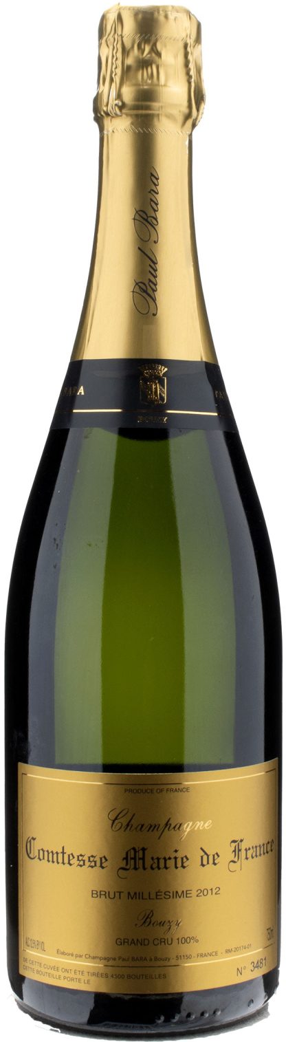 Paul Bara Champagne Grand Cru Comtesse Marie de France Brut 2012