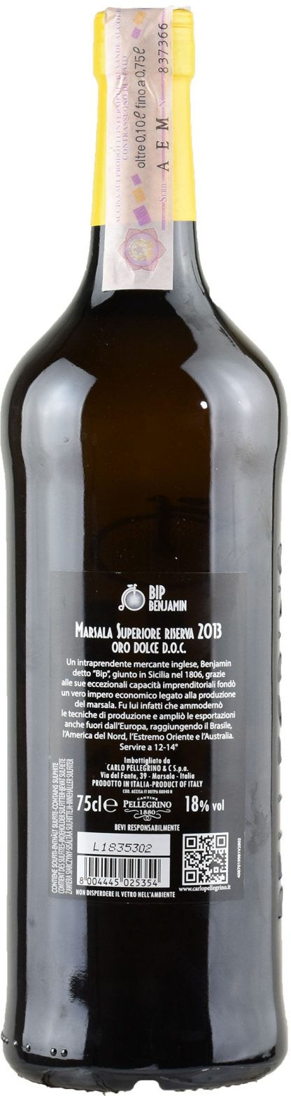 Pellegrino Marsala Superiore Oro Dolce Bip Benjamin Riserva 2013 - immagine 2