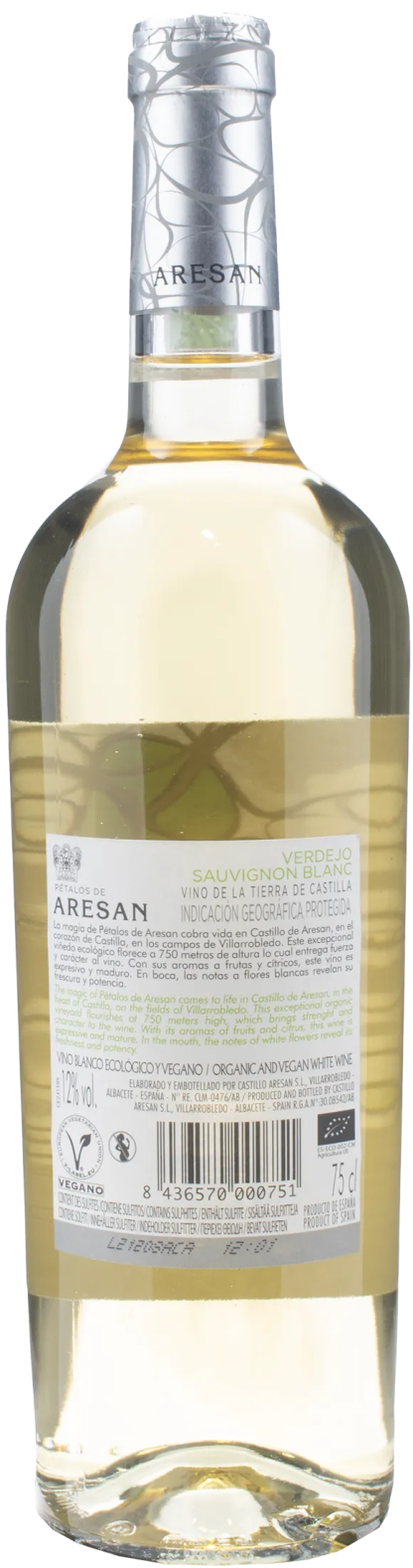 Pètalos De Aresan Verdejo Sauvignon Blanc Vegan 2022 - immagine 2