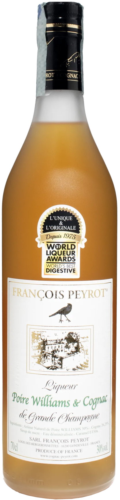 Peyrot Liquer Poire Williams & Cognac de Grand Champagne