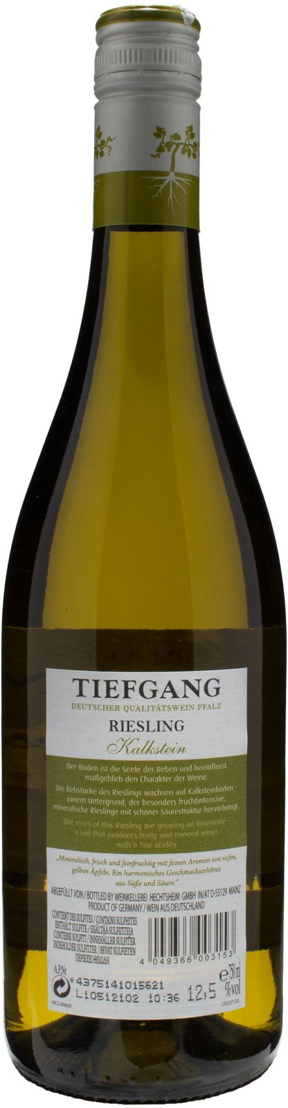 Pfalz Tiefgang Kalkstein Riesling Trocken 2020 - immagine 2