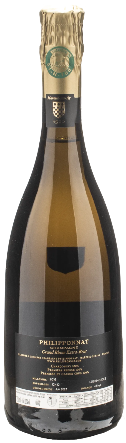 Philipponnat Champagne Grand Blanc Extra Brut 2016 - immagine 2