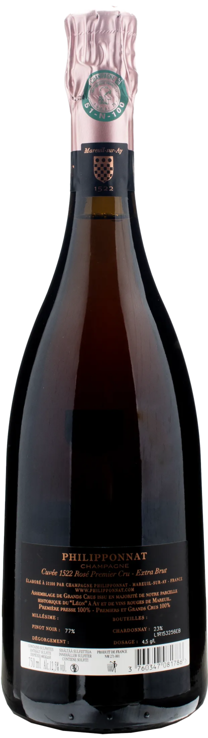 Philipponnat Champagne Premier Cru 1522 Rosé Extra Brut 2015 - immagine 2