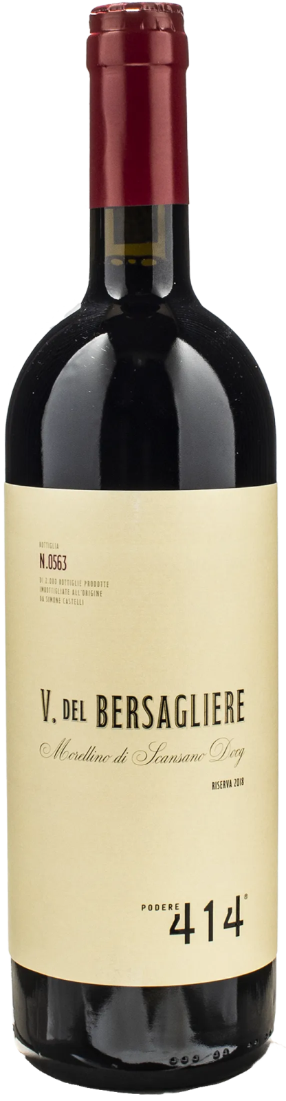 Podere 414 Morellino di Scansano Vigna del Bersagliere Riserva 2018