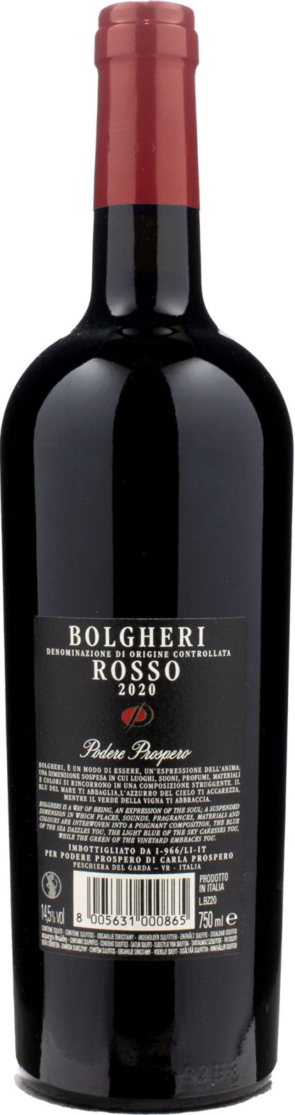 Podere Prospero Bolgheri Rosso 2020 - immagine 2