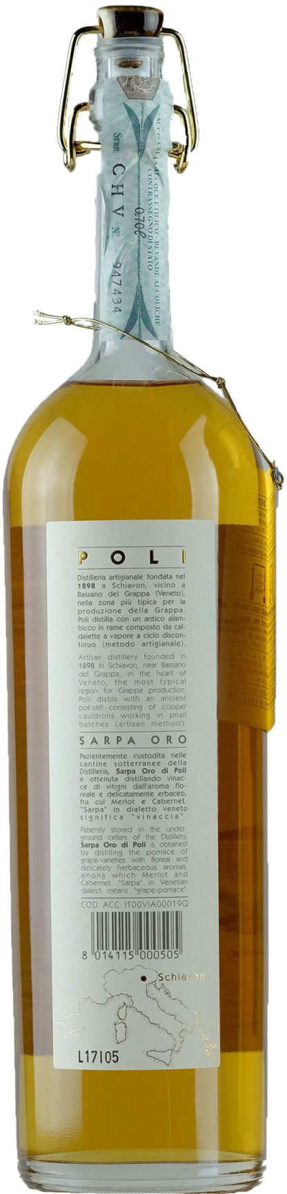 Poli Grappa Sarpa Oro Special Edition - immagine 2