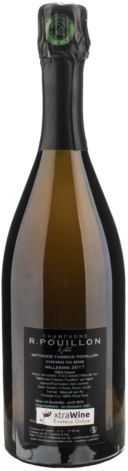 Pouillon Champagne 1er Cru Chemin du Bois Millesime 2017 - immagine 2