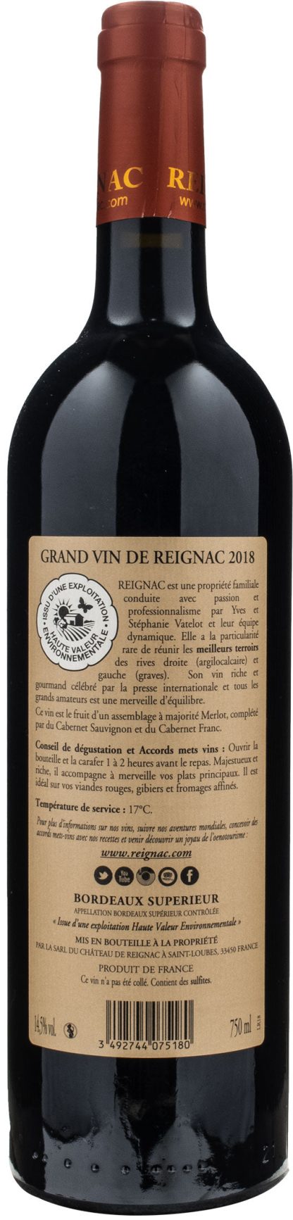 Reignac Bordeaux Grand Vin de Reignac 2018 - immagine 2