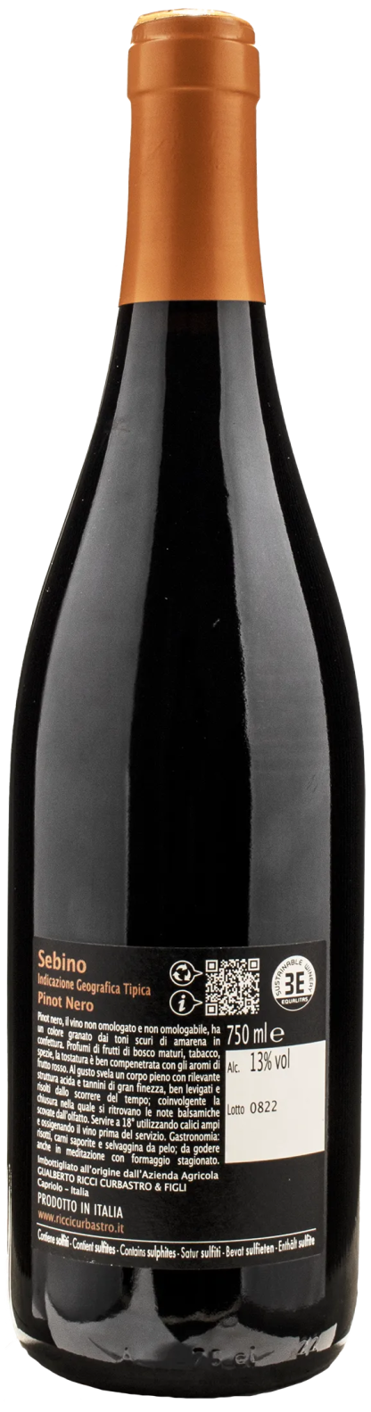 Ricci Curbastro Sebino Pinot Nero 2018 - immagine 2