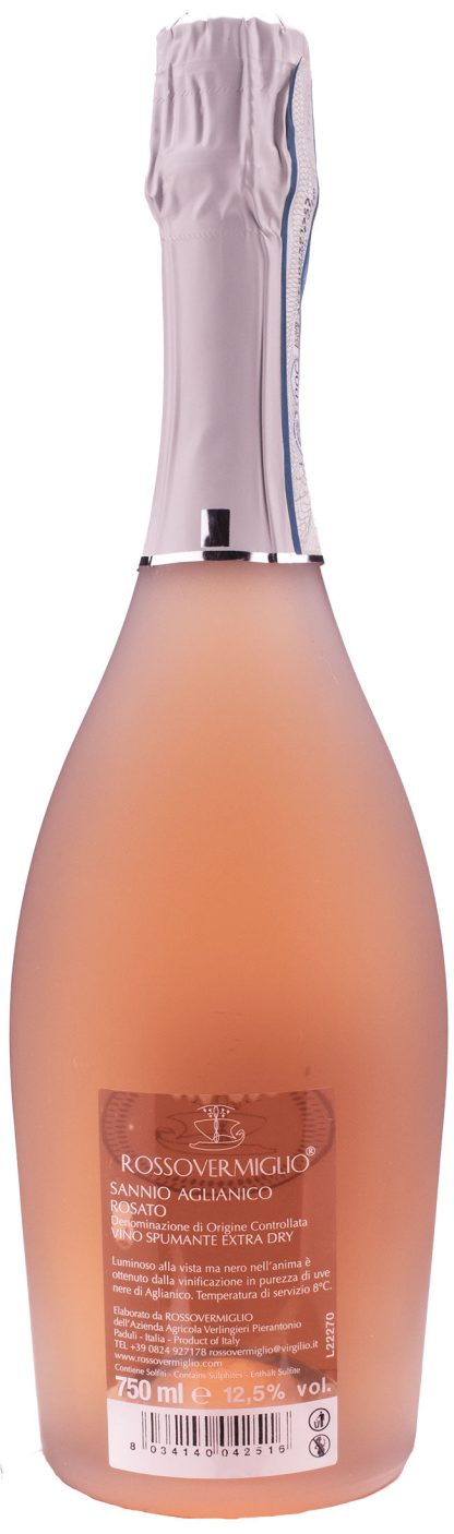 Rossovermiglio Animanera Aglianico Rosé Extra Dry - immagine 2