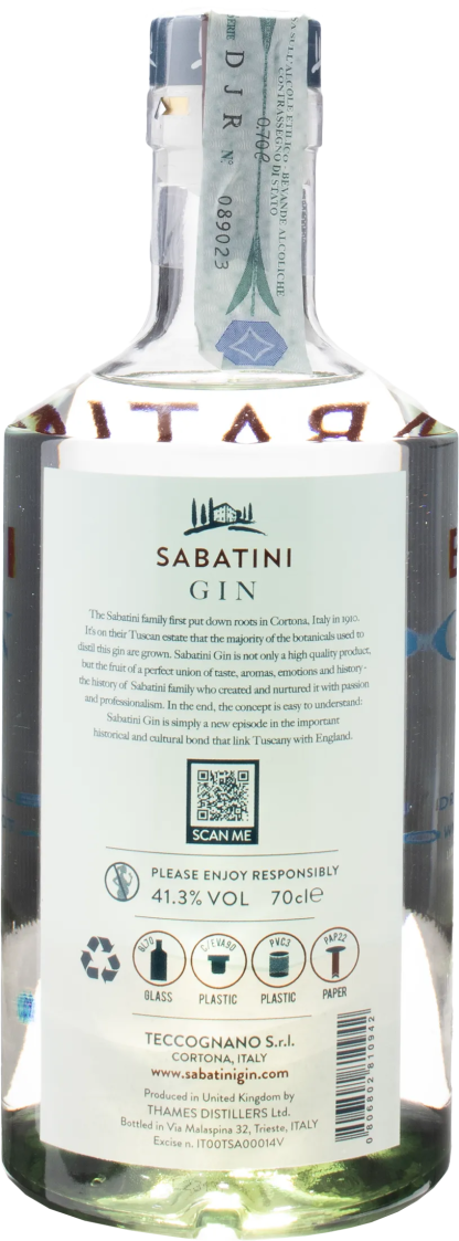 Sabatini Gin 0.70L - immagine 2