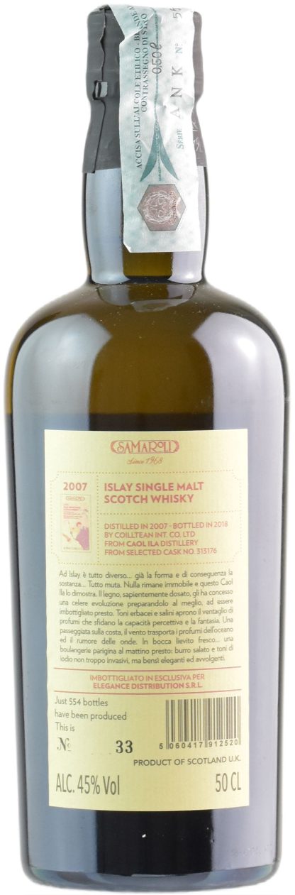 Samaroli Whisky Islay Single Malt Caol Ila 0.5L 2007 - immagine 2