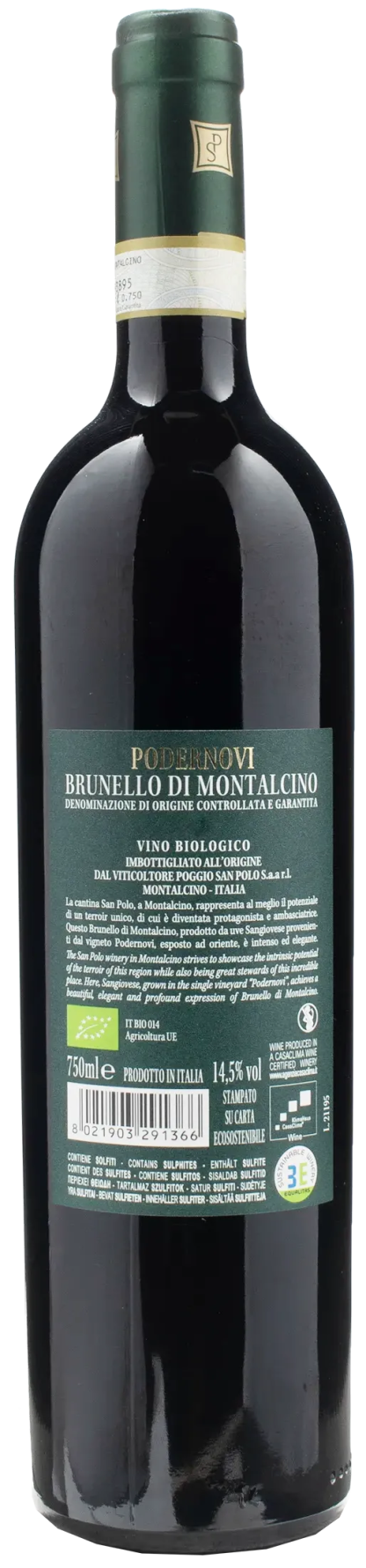 San Polo Brunello di Montalcino Podernovi 2018 - immagine 2