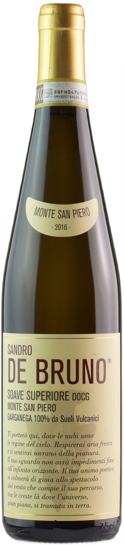 Sandro De Bruno Soave Superiore Monte San Piero 2016