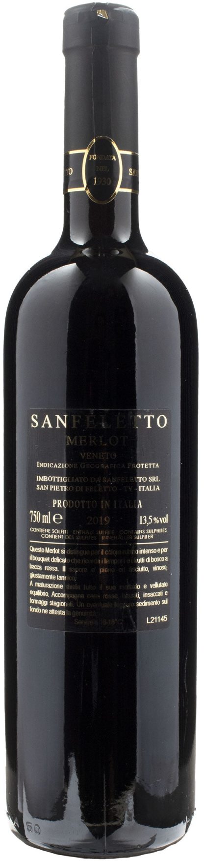 Sanfeletto Merlot Caìvo 2019 - immagine 2