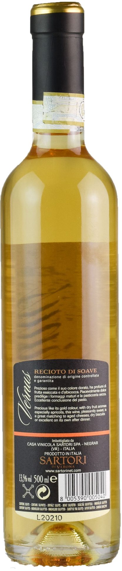 Sartori Recioto di Soave Vernus 0.5L 2017 - immagine 2