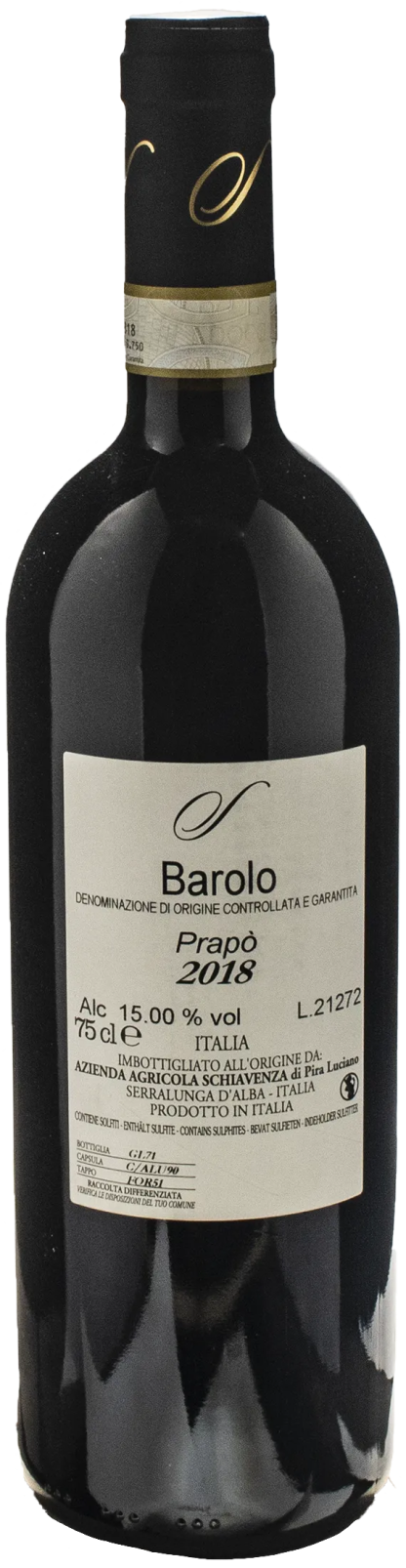 Schiavenza Barolo Prapò 2018 - immagine 2