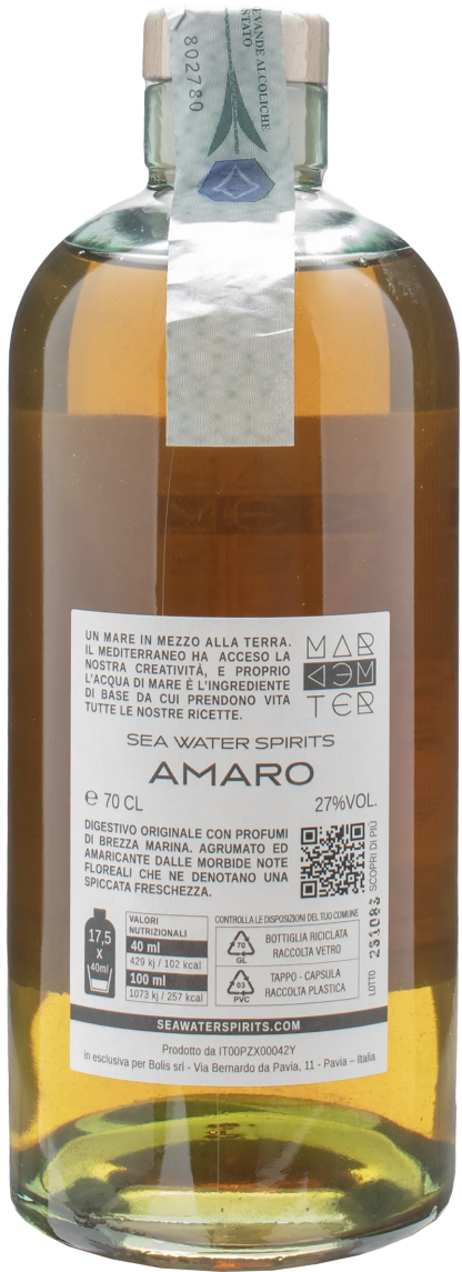 Sea Water Spirits Amaro Mediterraneo - immagine 2