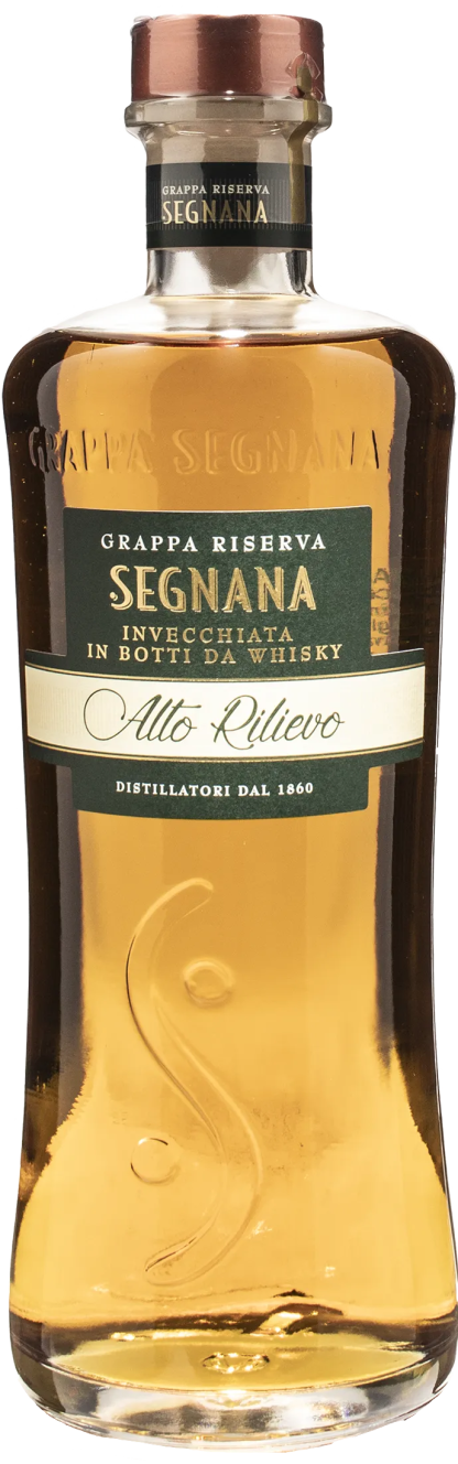 Segnana Grappa Alto Rilievo Invecchiata in Botti da Whisky