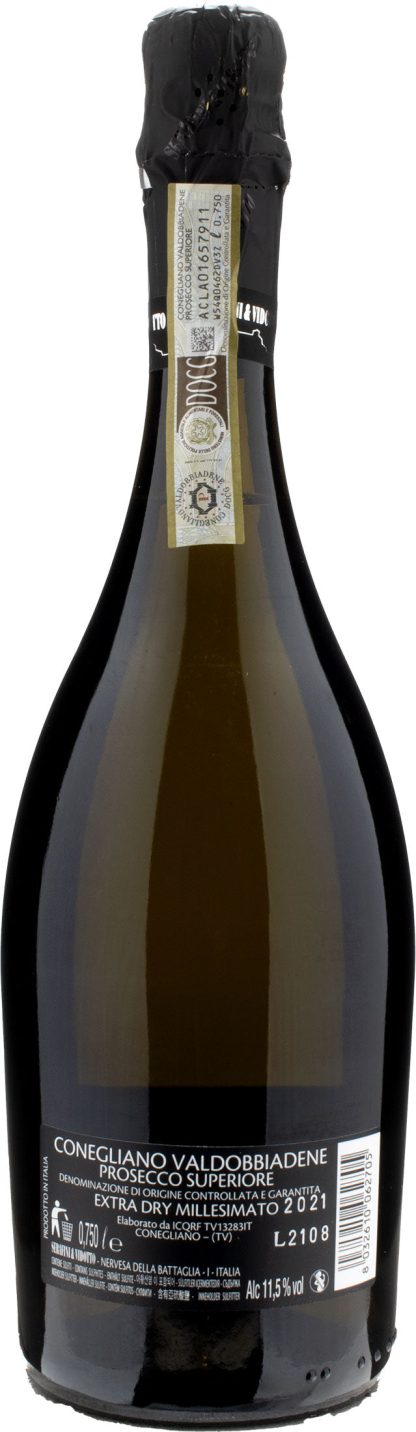 Serafini e Vidotto Conegliano Valdobbiadene Prosecco Superiore Bollicine di Prosecco Extra Dry 2021 - immagine 2