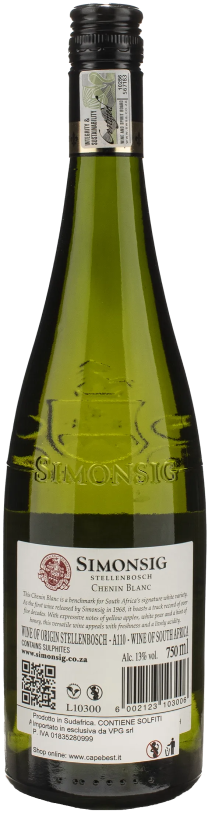 Simonsig Stellenbosch Chenin Blanc 2024 - immagine 2