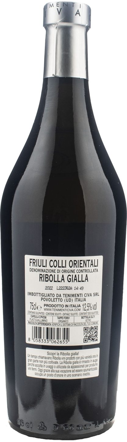 Tenimenti Civa Ribolla Gialla Biele Zoe Cuvee 85/15 2022 - immagine 2