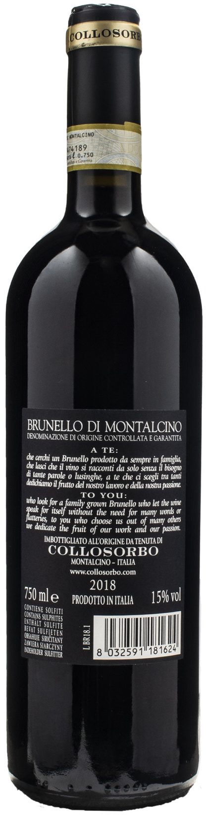 Tenuta di Collosorbo Brunello di Montalcino 2018 - immagine 2