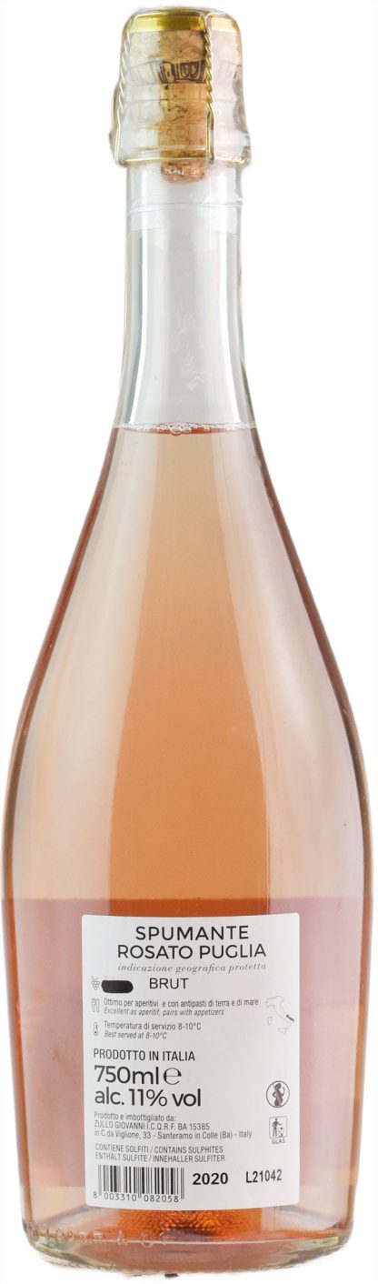 Tenuta Viglione Primitivo Rosé Spumante Nisia Brut 2020 - immagine 2