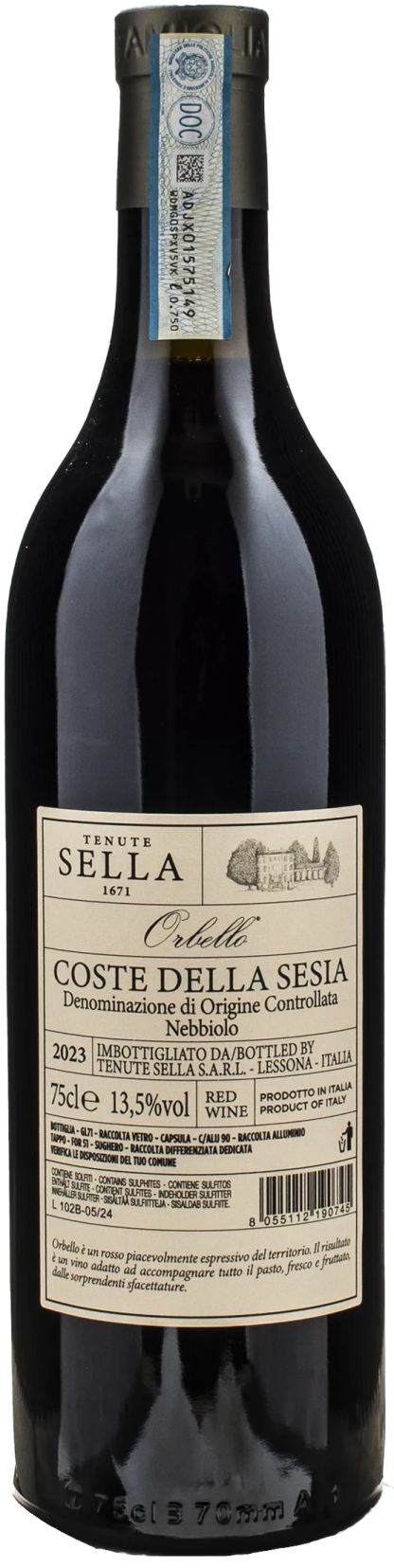 Tenute Sella Orbello Coste della Sesia Nebbiolo 2023 - immagine 2