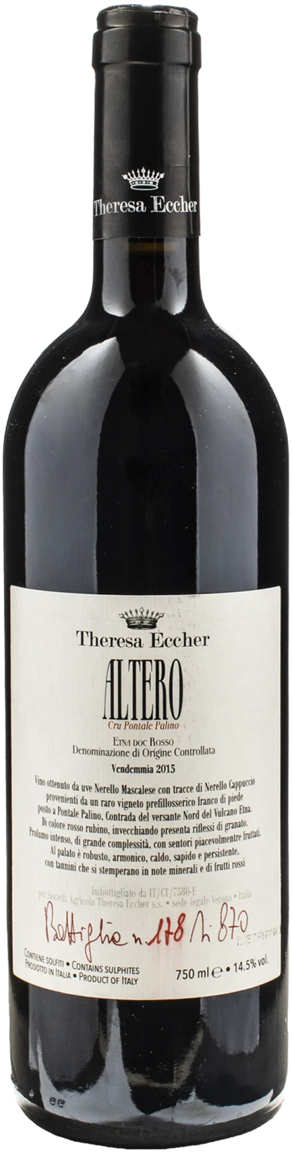 Theresa Eccher Etna Rosso Altero Cru Pontale Palino 2015 - immagine 2