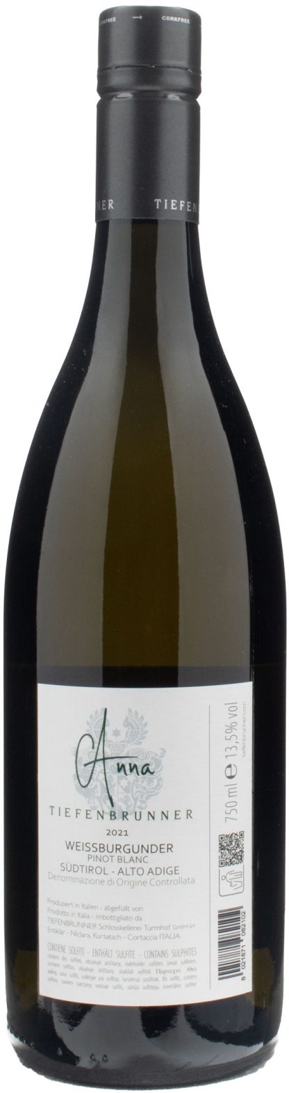 Tiefenbrunner Pinot Bianco Anna 2021 - immagine 2