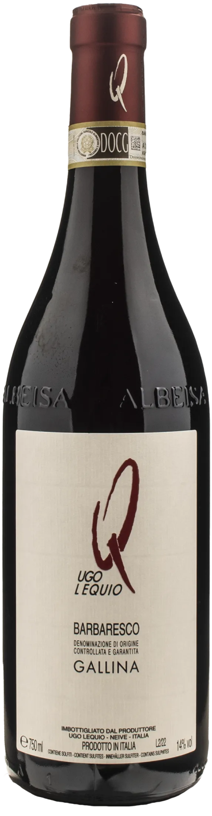 Ugo Lequio Barbaresco Gallina 2019