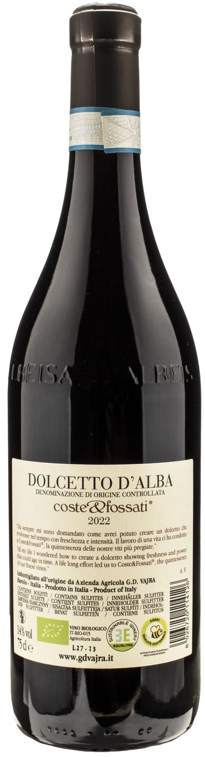 Vajra G.D. Dolcetto d'Alba Coste&Fossati 2022 - immagine 2